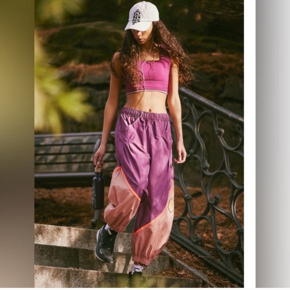 Free People Mulberry Colorblock Freeflow Pants - Picture 3 of 7